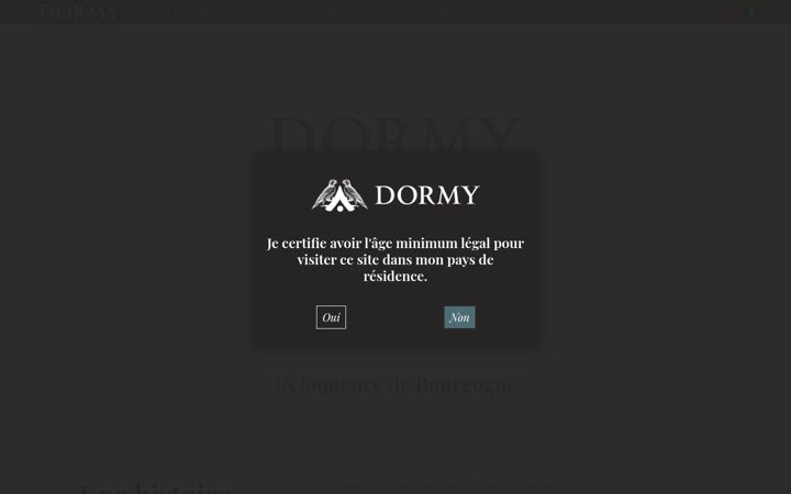 Screenshot of dormywine.com