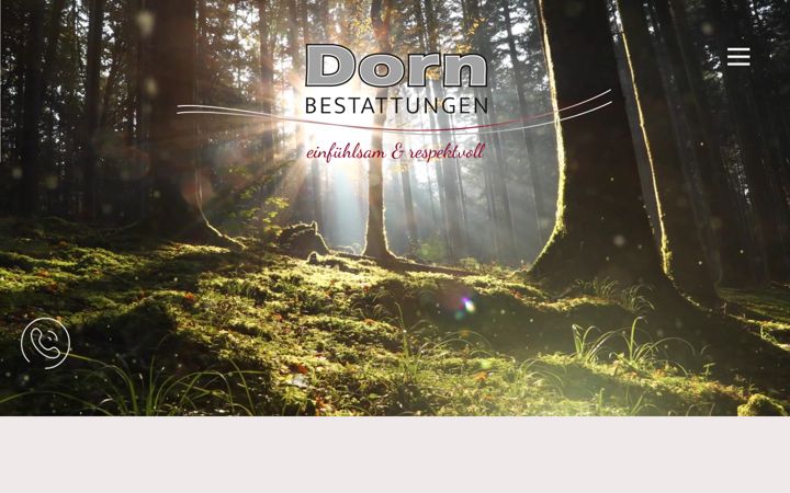 Screenshot of dorn-bestattungen.de