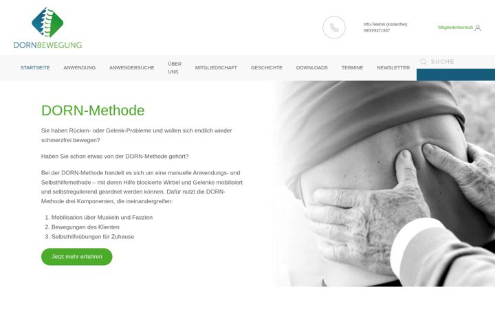 Screenshot of dorn-bewegung.com