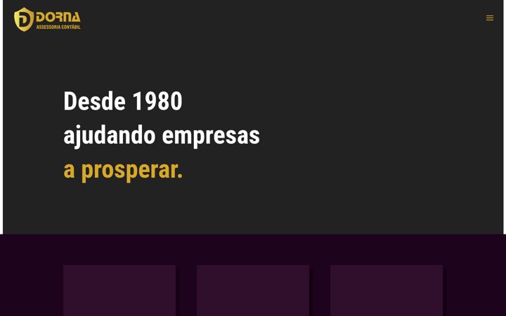 Screenshot of dornacontabilidade.com.br
