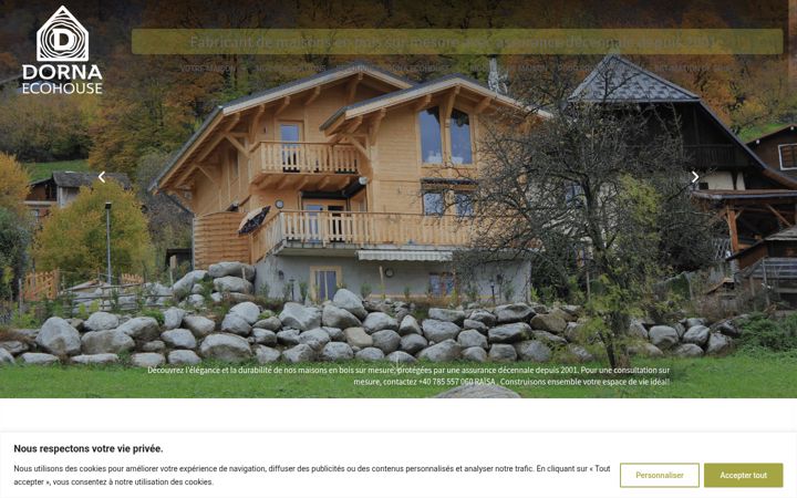 Screenshot of dornaecohouse.fr