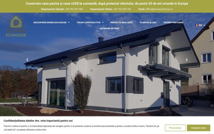 Screenshot of dornaecohouse.ro