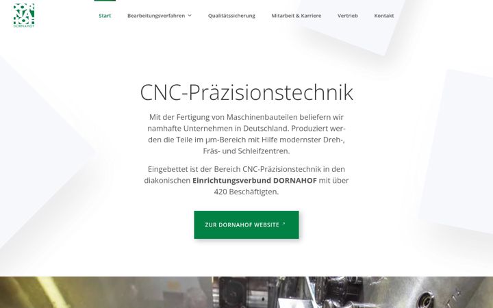 Screenshot of dornahof-cnc.de