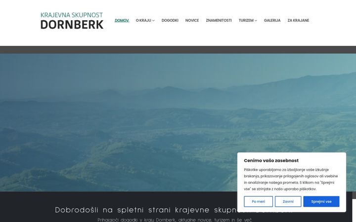 Ekrano kopija dornberk.si