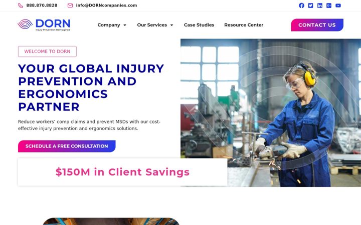 Screenshot of dorncompanies.com