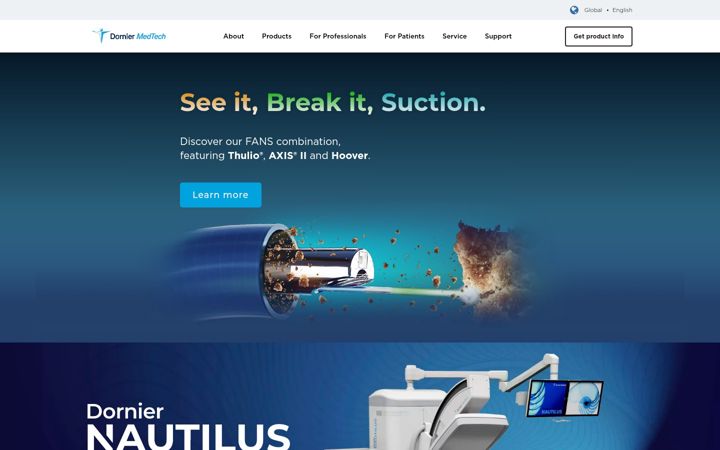 Screenshot of dornier.com