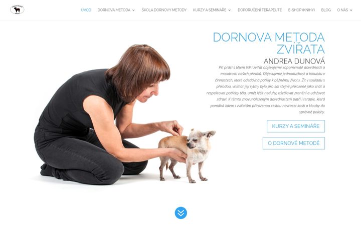 Snímek obrazovky dornovametoda-zvirata.cz