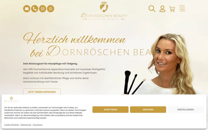 Screenshot di dornroeschen-beauty.de