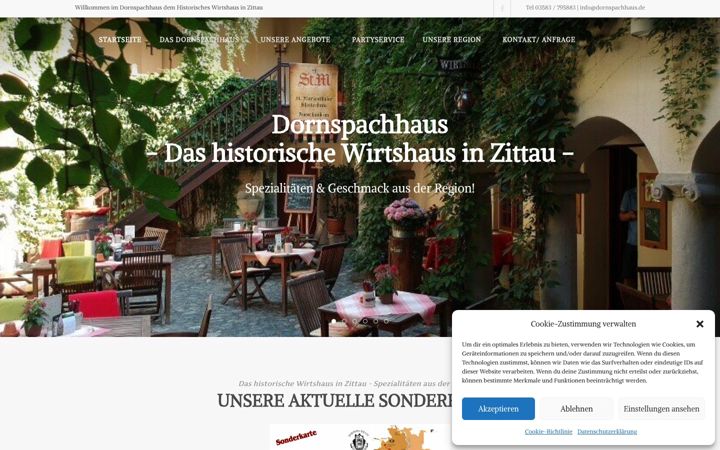 Screenshot di dornspachhaus.de