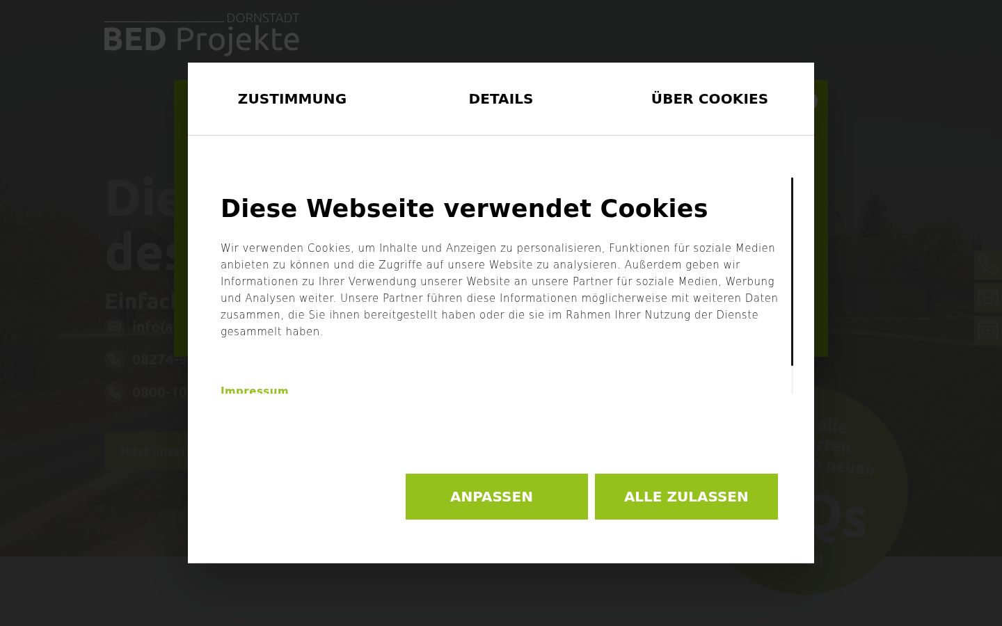 Screenshot tal-banner tal-kunsens muri qabel kwalunkwe interazzjoni