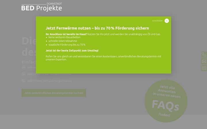 Screenshot of dornstadt-fernwaerme.de
