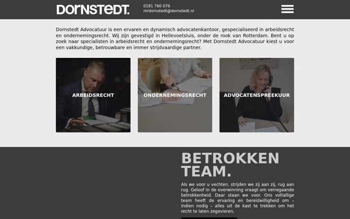 Screenshot of dornstedt.nl