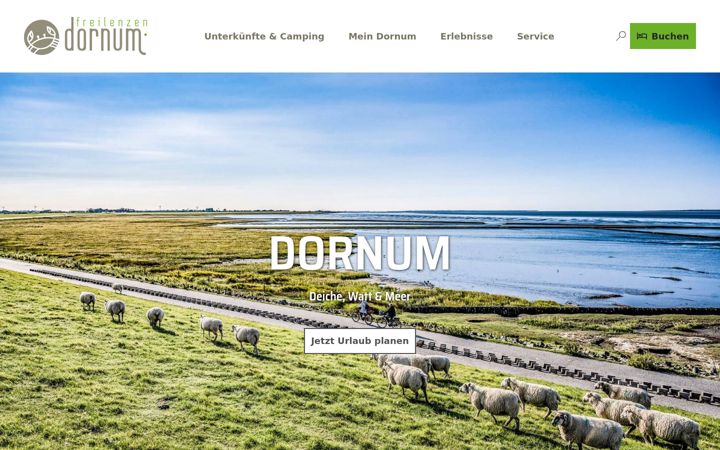 Screenshot of dornumerland.de