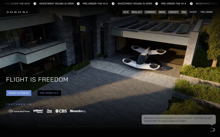 Screenshot of doroni.io