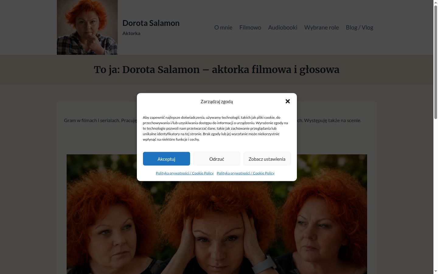 Screenshot του banner συγκατάθεσης που εμφανίστηκε πριν από οποιαδήποτε αλληλεπίδραση