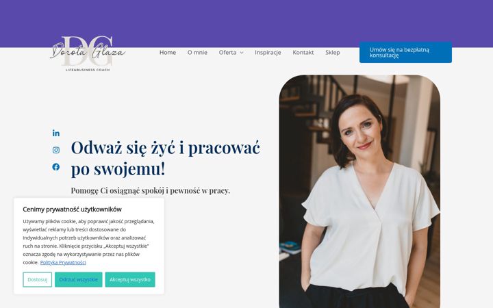 Posnetek zaslona dorotaglaza.pl