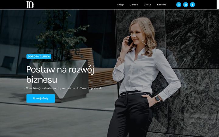 Posnetek zaslona dorotalenartowicz.pl