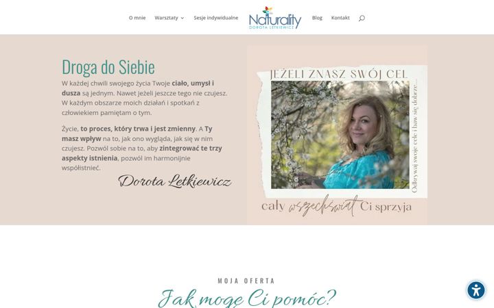 Screenshot of dorotaletkiewicz.com