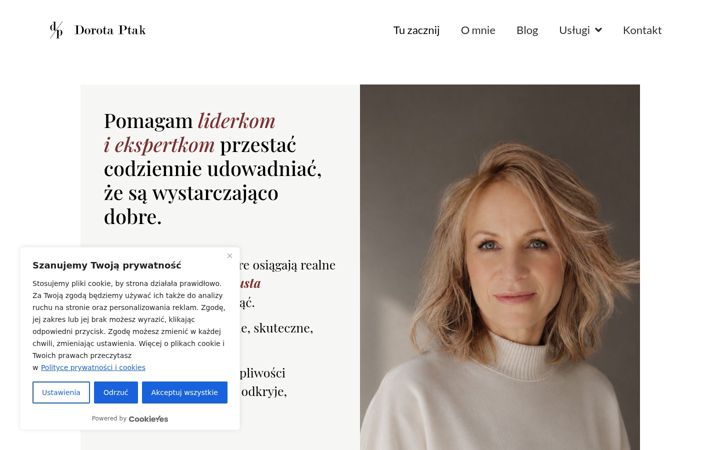 Posnetek zaslona dorotaptak.pl