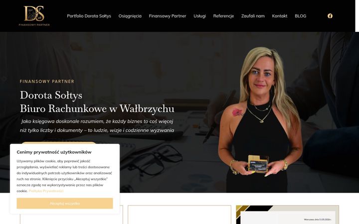Posnetek zaslona dorotasoltysfinansowypartner.pl