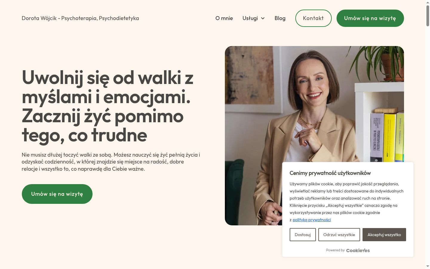 Képernyőkép a bármilyen interakció előtt megjelenő hozzájárulási bannerről