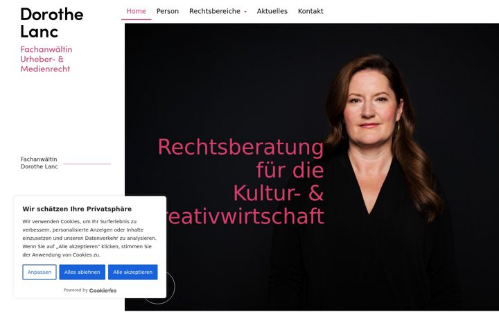 Screenshot of dorothe-lanc.de