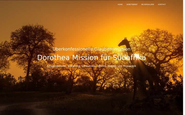 Skærmbillede af dorothea-mission.de