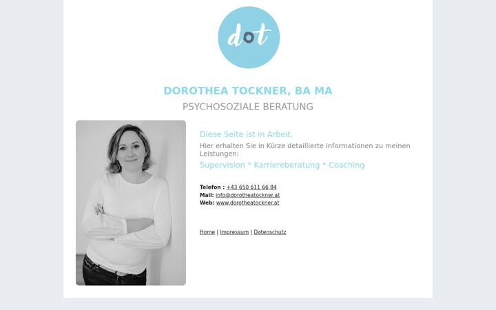 Snímek obrazovky dorotheatockner.at