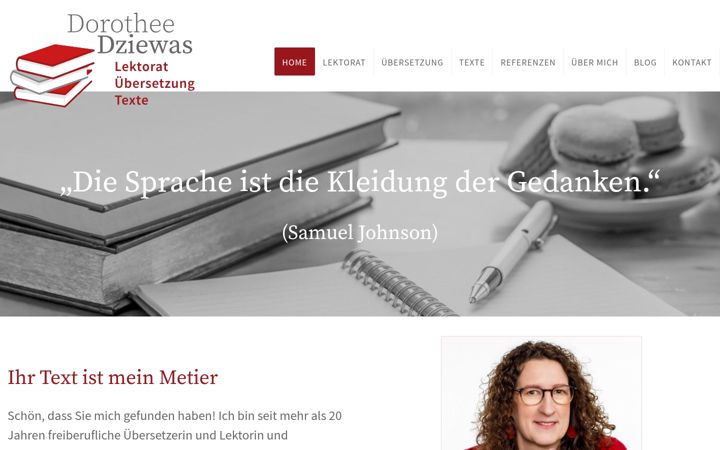Screenshot of dorothee-dziewas.de