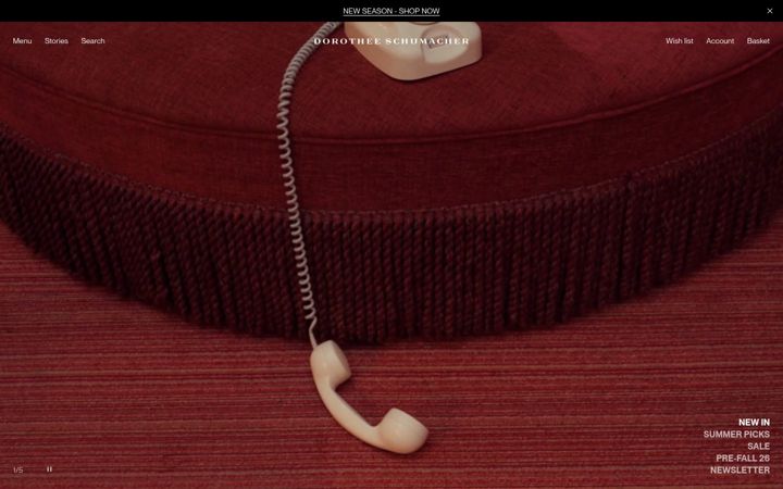 Screenshot of dorothee-schumacher.com