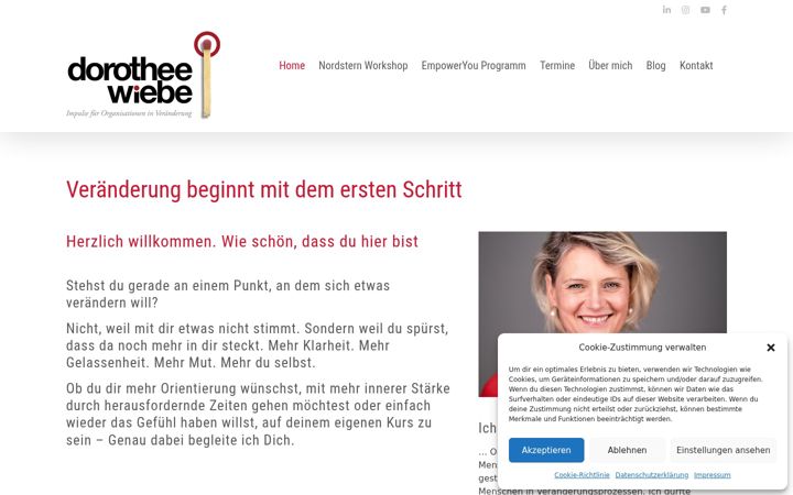 Screenshot of dorothee-wiebe.de