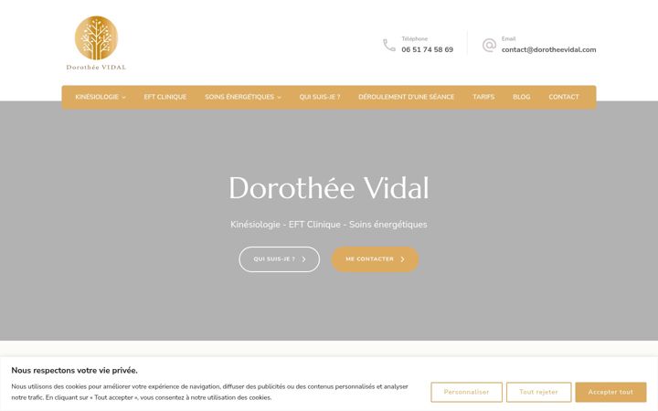 Screenshot of dorotheevidal.com