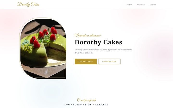 Screenshot of dorothycakes.ro