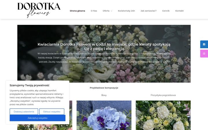 Capture d'écran de dorotka-flowers.pl