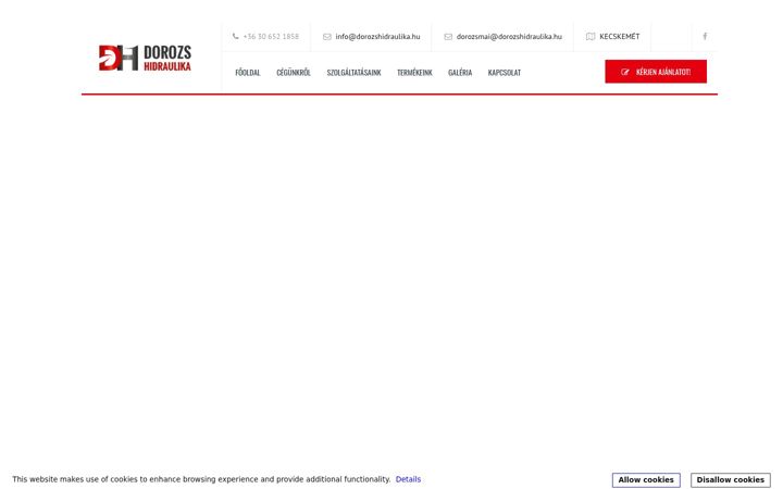 Screenshot of dorozs-hidraulika.hu