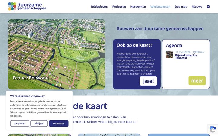Screenshot of dorpen.nl