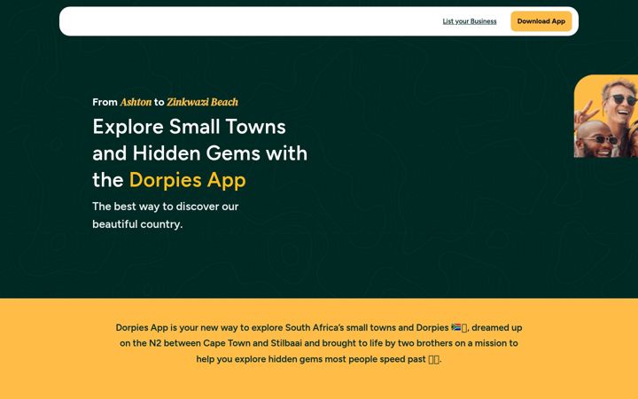 Екранна снимка на dorpies.co.za