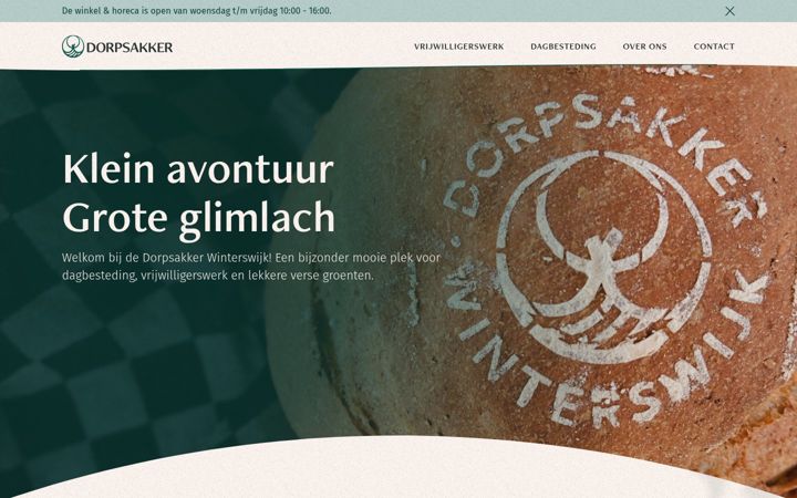 Screenshot of dorpsakker.nl