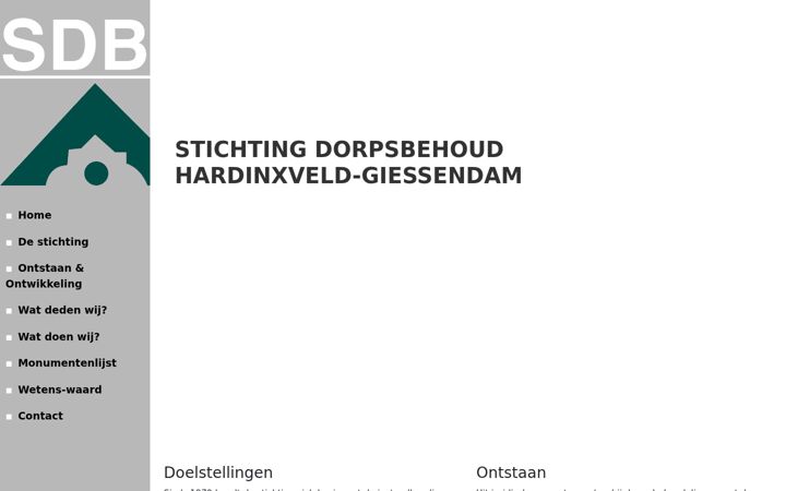 Screenshot of dorpsbehoudhg.nl
