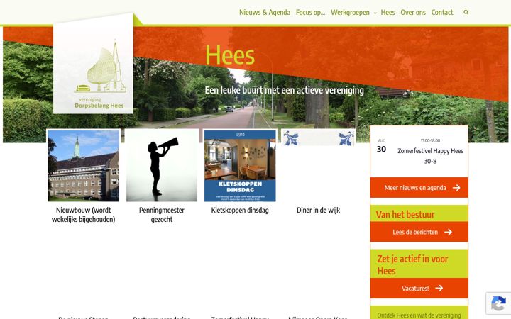 Screenshot of dorpsbelanghees.nl