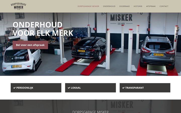Screenshot of dorpsgaragemisker.nl