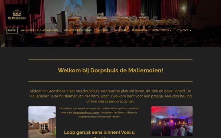 Screenshot of dorpshuisdemallemolen.nl