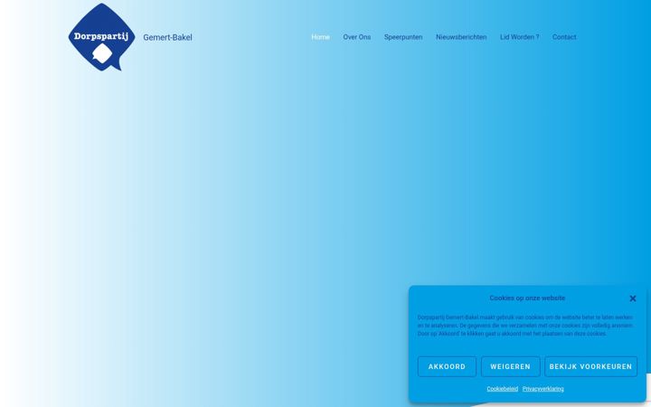 Screenshot of dorpspartij.nl