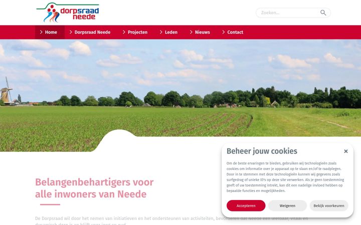 Captura de pantalla de dorpsraadneede.nl