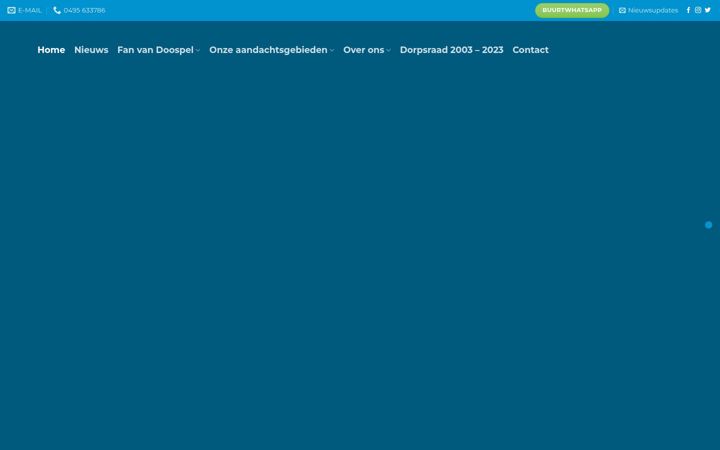 Captura de pantalla de dorpsraadospel.nl