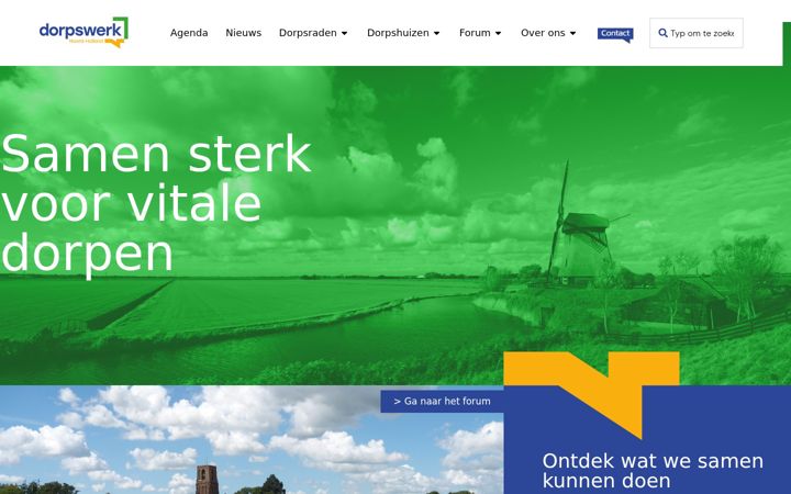 Screenshot of dorpswerknh.nl