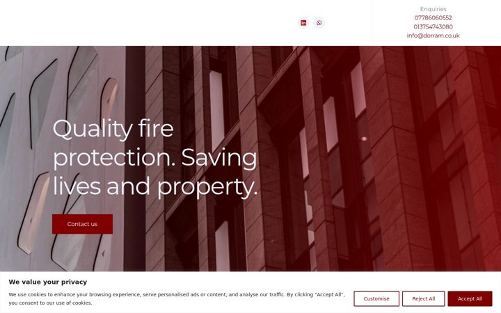 Screenshot of dorram.co.uk
