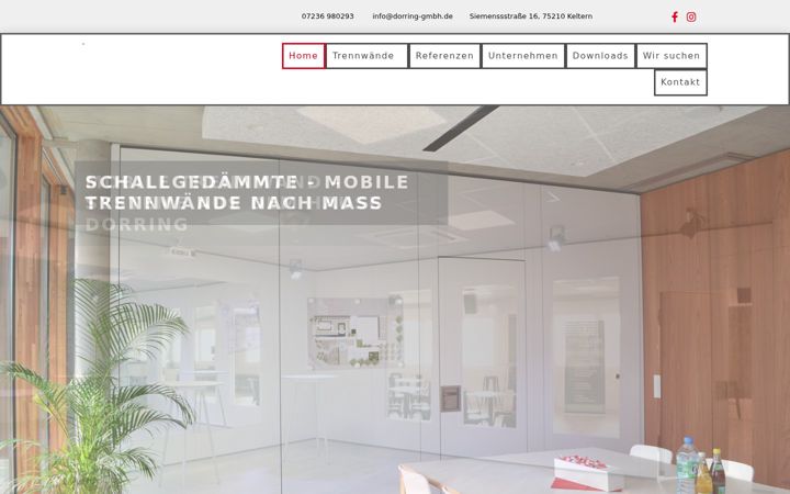 Screenshot of dorring-trennwaende.de