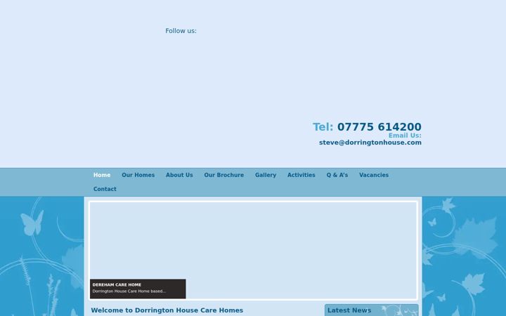 Screenshot of dorrington-house.co.uk