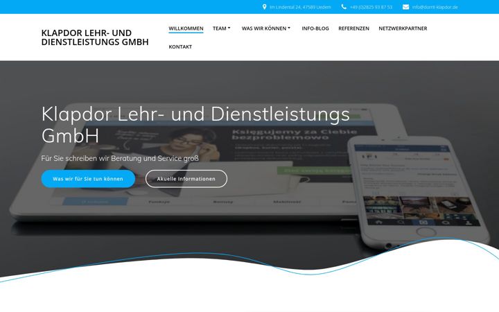 Screenshot von dorrit-klapdor.de